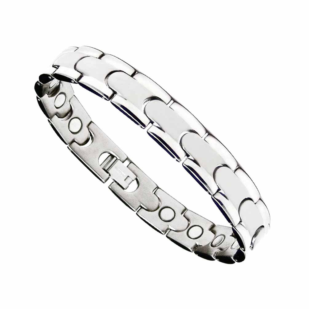 Accents Kingdom Tempo Titanium Magnetic Therapy Golf Bracelet for Arthritis & Carpal Tunnel Relief - T15 Titanium Alloy Unisex Sports Bracelet for Pain Management, Improved Circulation & Joint Support | Ideal for Golfers, Tennis Players & Active Lifestyles