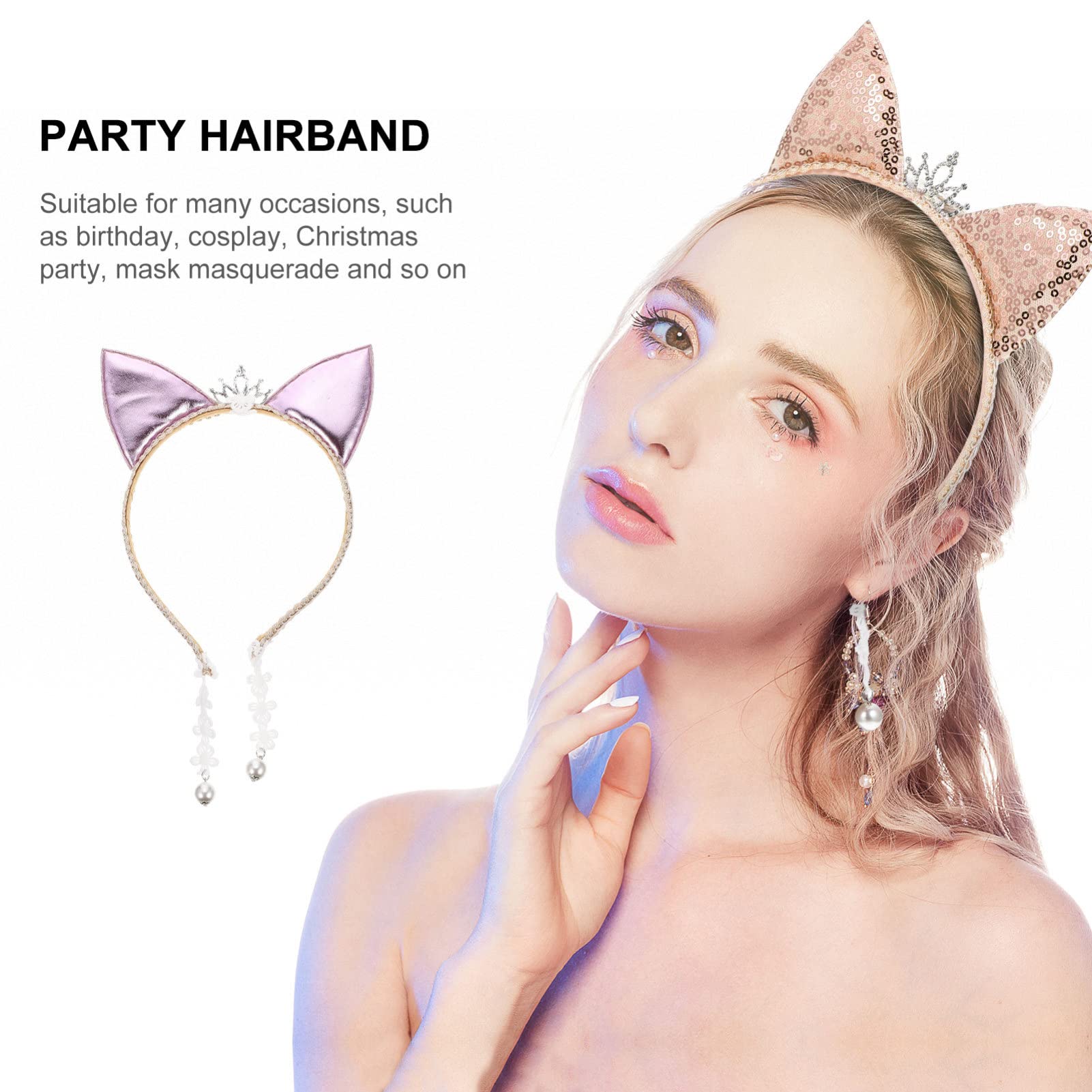 Sparkly Reversible Sequin Headbands for Girls - Glitter Hair Hoops with Non-Slip Grip | Perfect for Birthday Parties, Dance Performances & Special Occasions