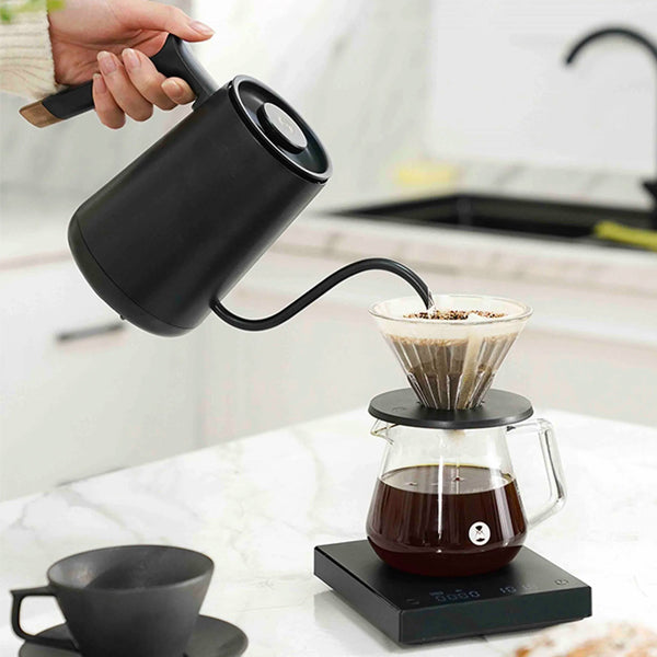 Timemore Smart Electric Gooseneck Pour Over Kettle - Precision Temperature Control for Specialty Coffee & Tea Brewing at Home or Office