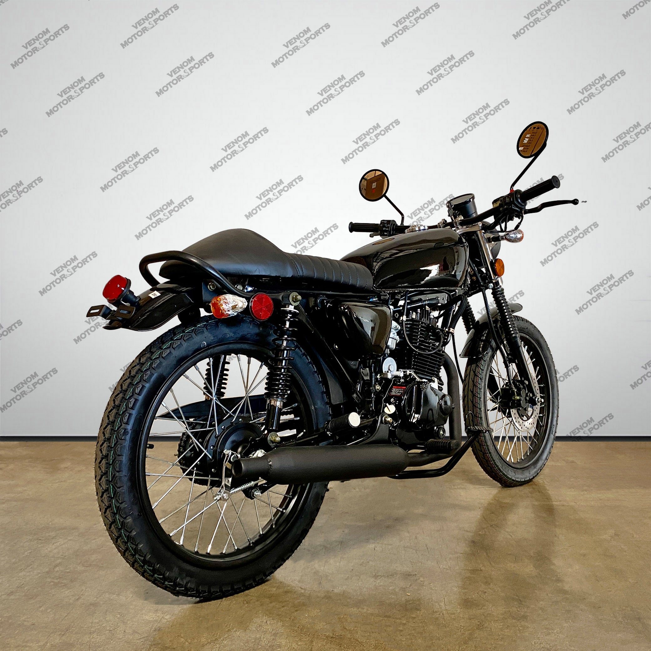 Venom Sportster 250cc Chopper Motorcycle - 5 Speed Manual Transmission for Adults | Perfect for Cruising, Commuting & Weekend Rides