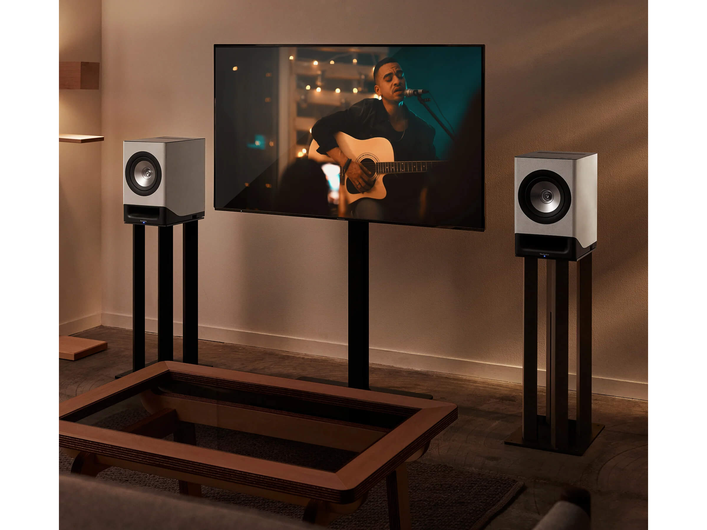 Technics SC-CX700 Premium Stereo Speaker Pair - High-Fidelity Sound for Home Theater & Music Listening