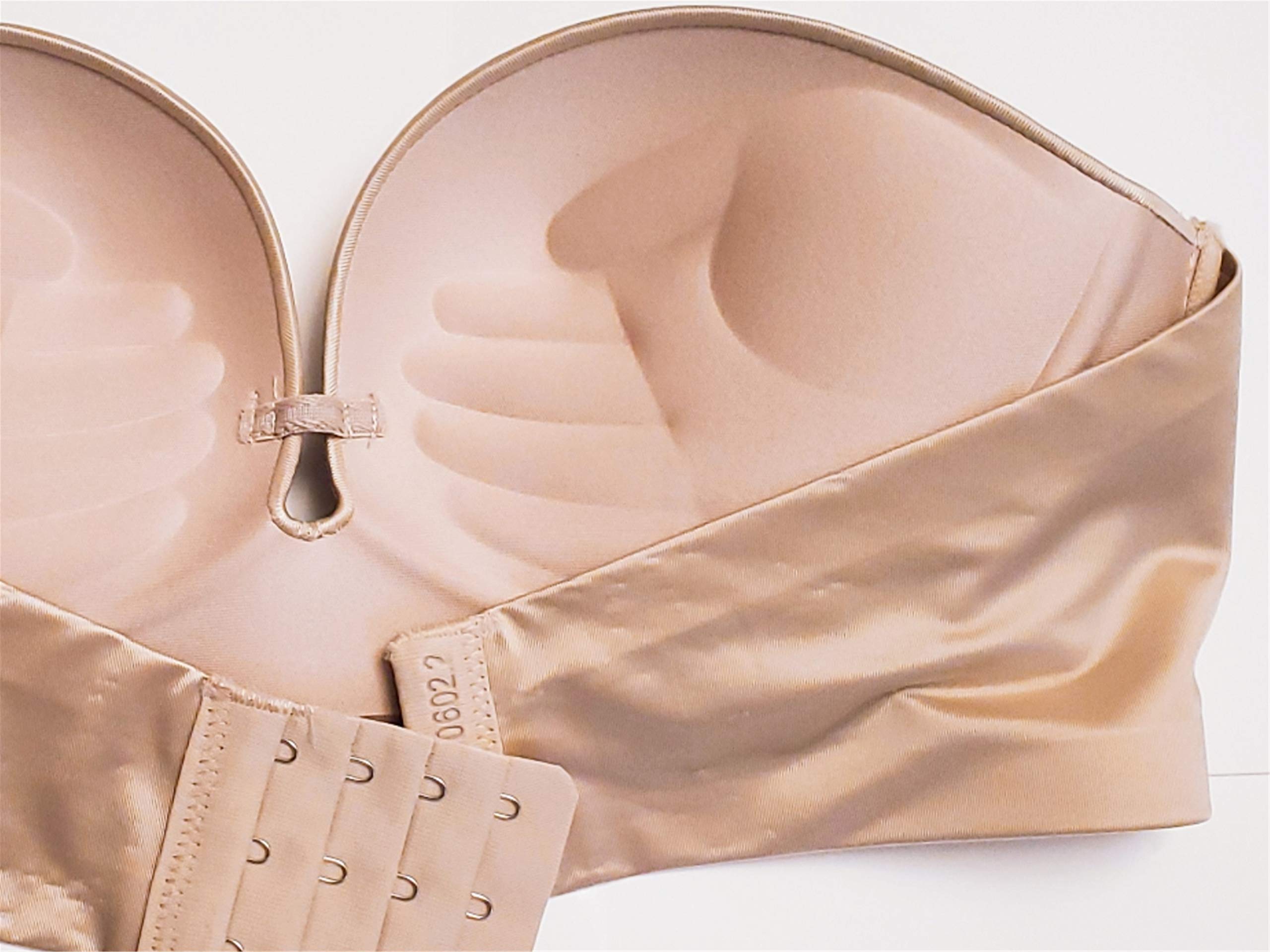 Wirefree Strapless Bras for Women A to C Cup - Seamless Padded Lift Bra for Comfort & Support | Perfect for Wedding Dresses, Evening Gowns & Everyday Wear