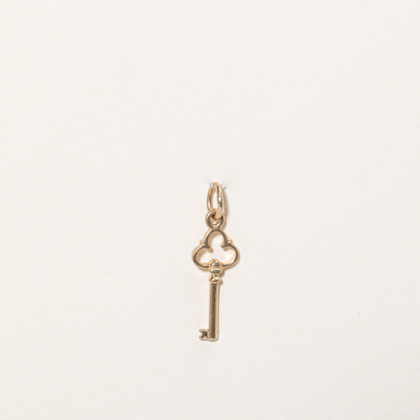 10K Yellow Gold Key Charm Pendant Necklace - Elegant Jewelry Gift for Women - Perfect for Birthday, Anniversary & Special Occasions