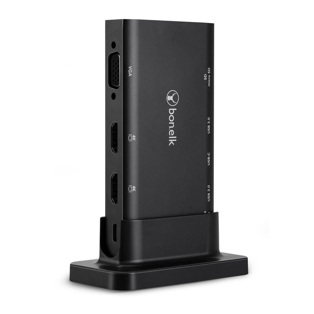 Bonelk 9-in-1 USB C Hub Multiport Adapter with 4K HDMI, USB 3.0, SD/TF Card Reader - Perfect for MacBook Pro/Air, iPad Pro, Chromebook & Windows Laptops