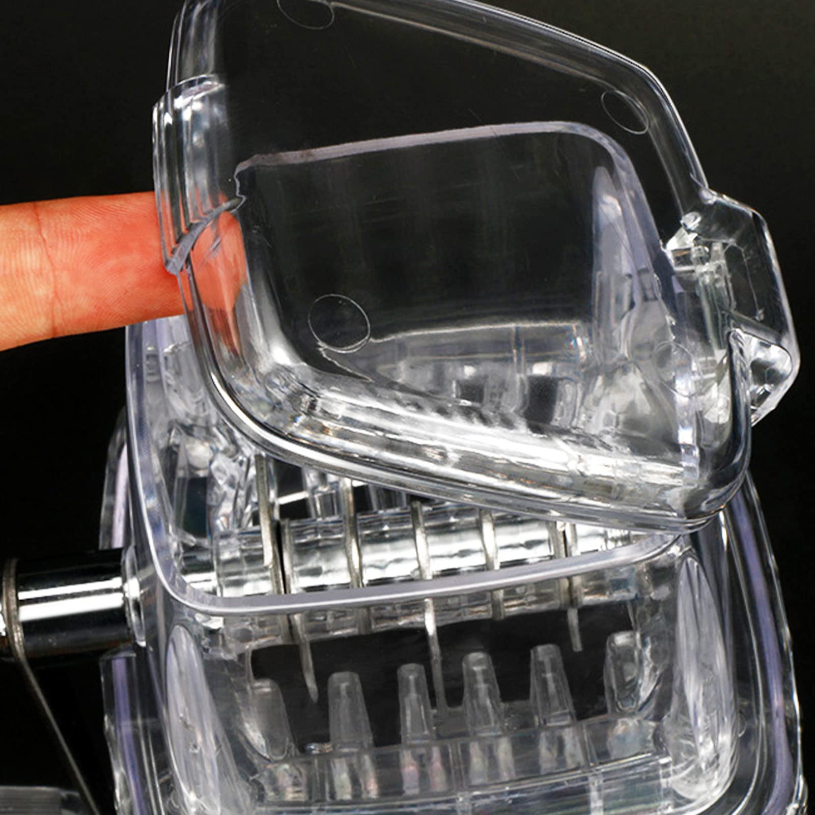 Stainless Steel Hand Crank Ice Crusher - Manual Ice Shaver with Durable Blades for Cocktails, Smoothies & Home Bars | Portable Ice Breaker Machine for Fast Crushing