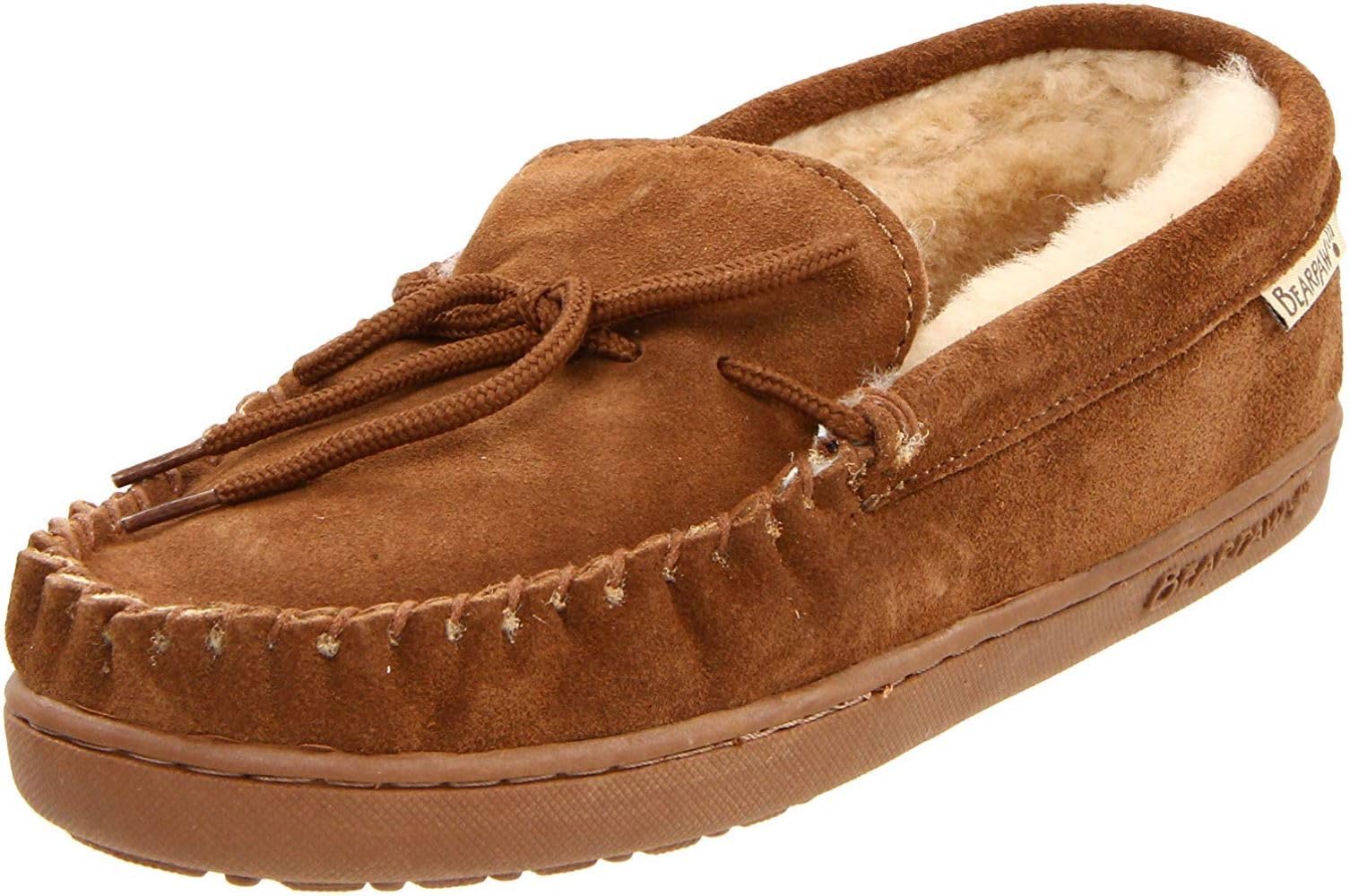 BEARPAW Men's Moc II Slippers - Comfortable & Lightweight Indoor/Outdoor Shoes for Men in Multiple Colors | Perfect for Home, Lounge, and Casual Wear