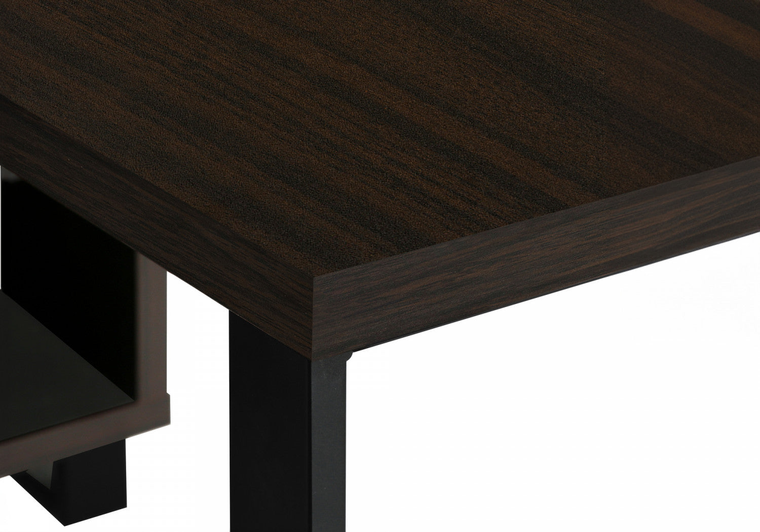 Runo Desk - Espresso Brown Home Office Desk for Small Spaces | Modern Writing & Computer Desk for Work or Study | Perfect for Apartments, Dorms & Workspaces
