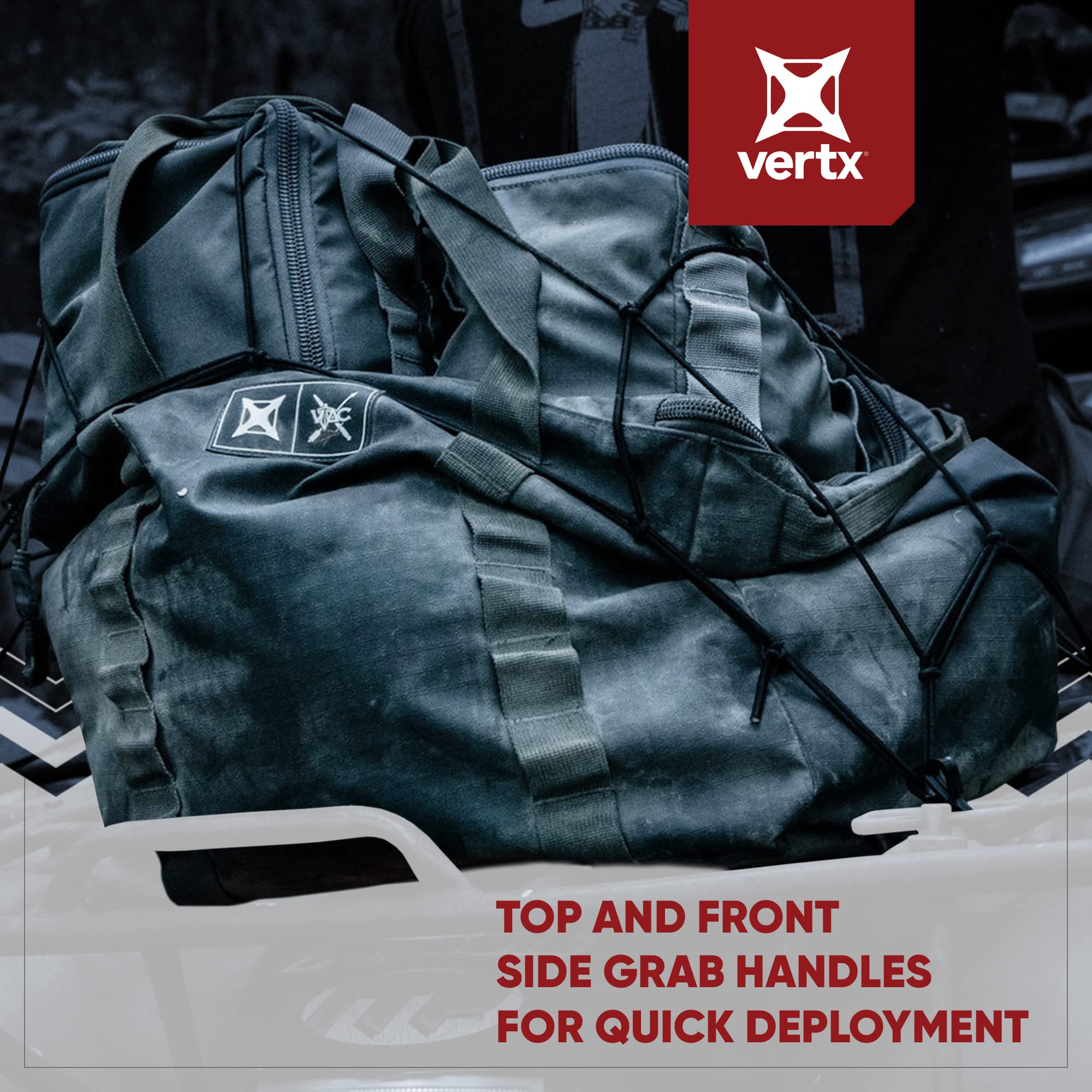 Vertx VTAC Stackable Storage Cube - Tactical Gear Organizer for Ammo, Mags & EDC - Durable Car Travel Bag & Military Storage Container - Perfect for Range Days, Road Trips & Tactical Missions