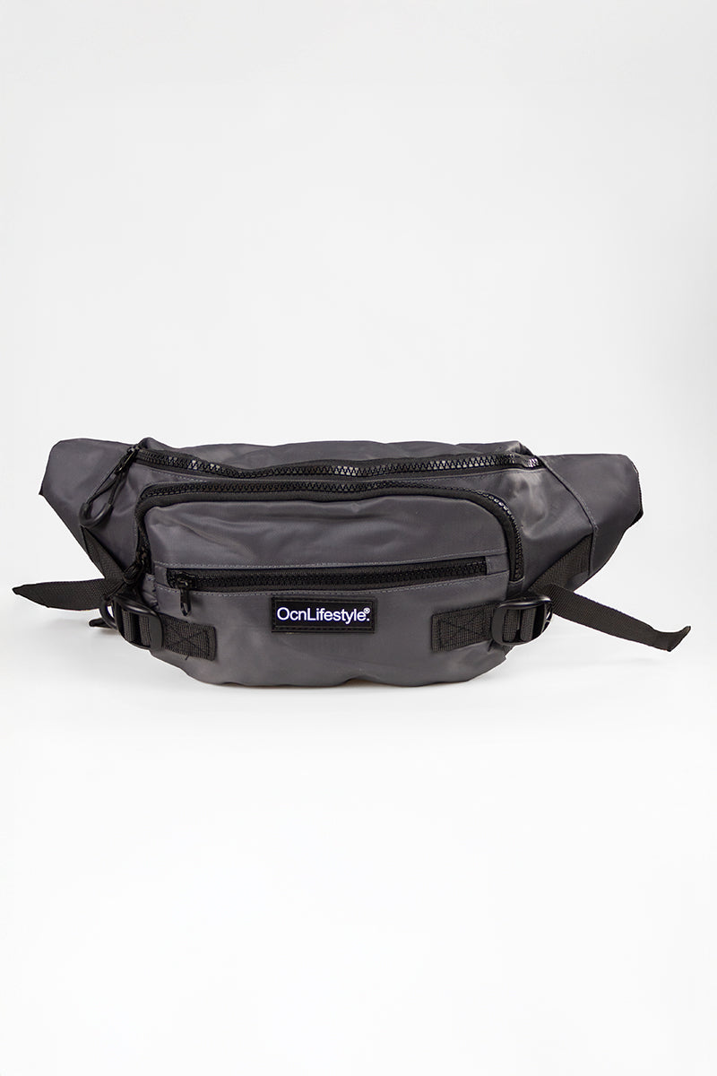 Men's Waist Bag Ocn Trapped Grey - Perfect for Gym, Running, Travel & Outdoor Activities