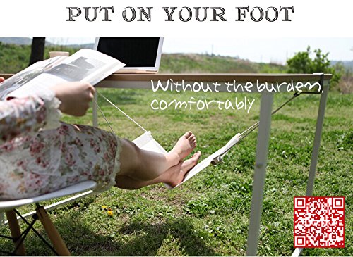 FD Canvas Foot Rest Hammock - Comfortable Under Desk Support for Work & Relaxation
