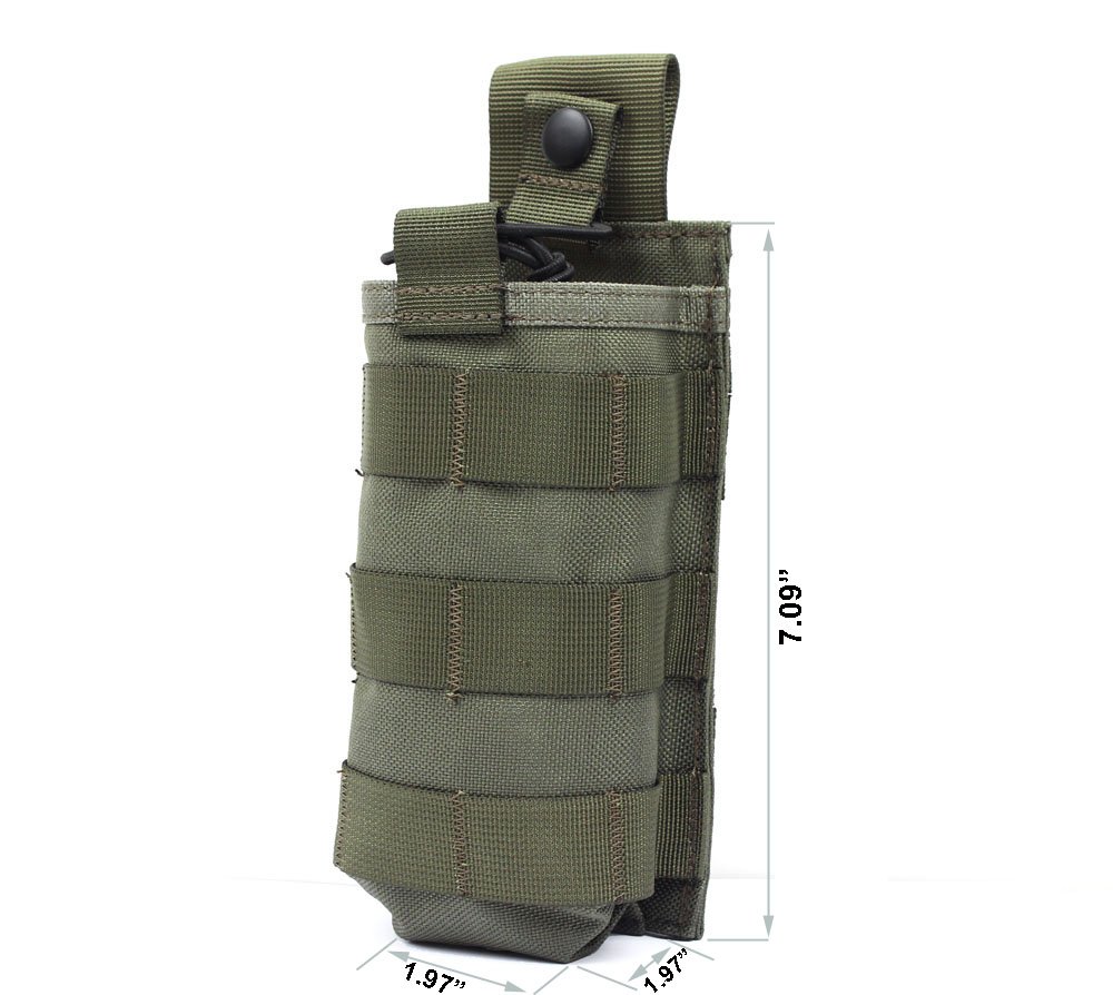 Tactical Radio Pouch - 1000D Nylon Molle Two-Way Radio Holder Case for Walkie Talkies - Perfect for Military, Police, Hiking & Outdoor Communication Gear