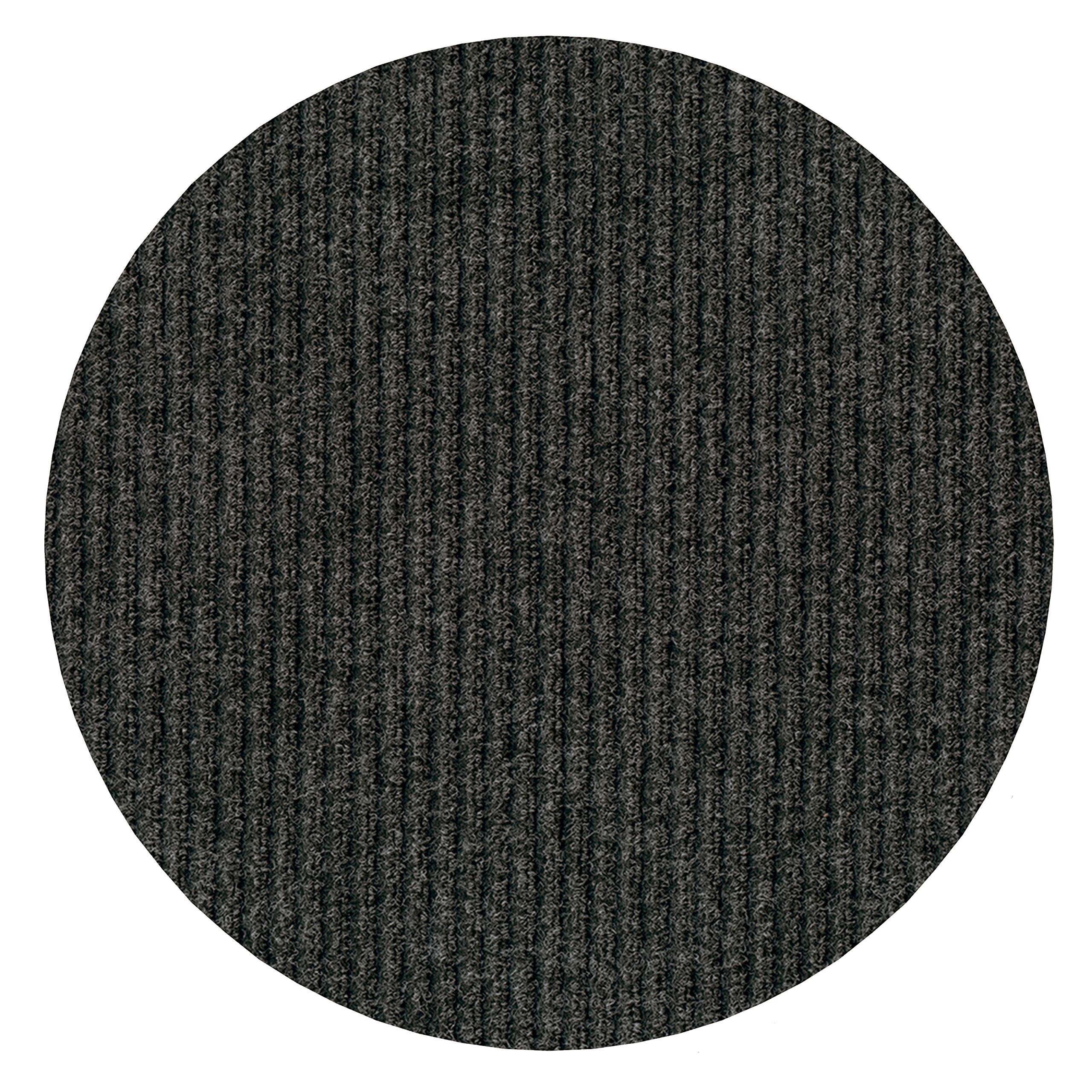 KOECKRITZ 4' Round Indoor Outdoor Area Rug - Non-Slip Rubber Backing, 1/4