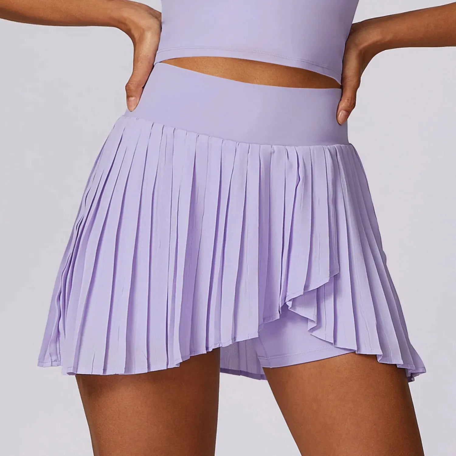 Women's High Waist Tennis Skirts with Pockets - Pleated Golf Skorts, Yoga Running Shorts & Gym Clothing for Sports & Fitness | Perfect for Tennis, Golf, Yoga & Workouts