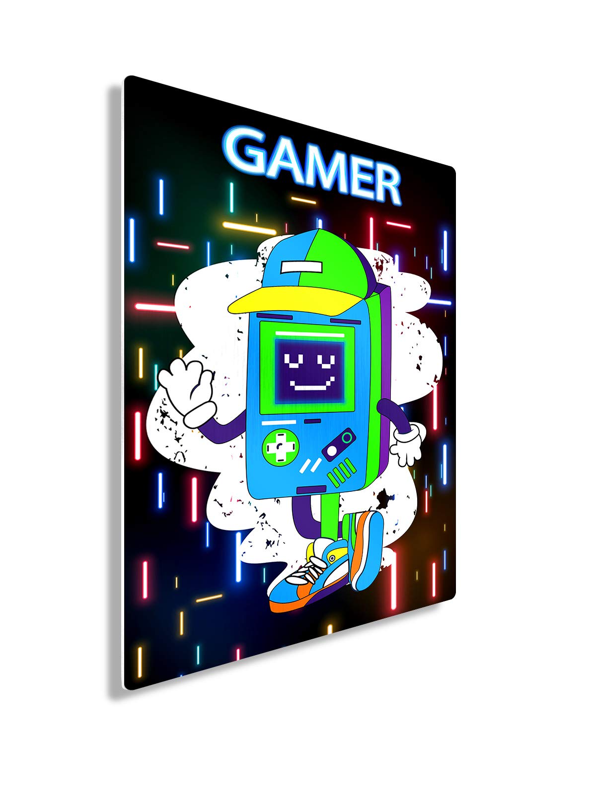 Funny Ugly Christmas Sweater Gaming Metal Print Wall Art - 30
