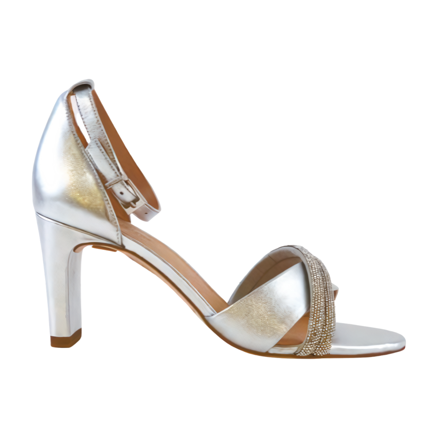 Peter Kaiser Women's Silver Heeled Sandals - Elegant Dress Shoes for Weddings, Parties & Evening Events