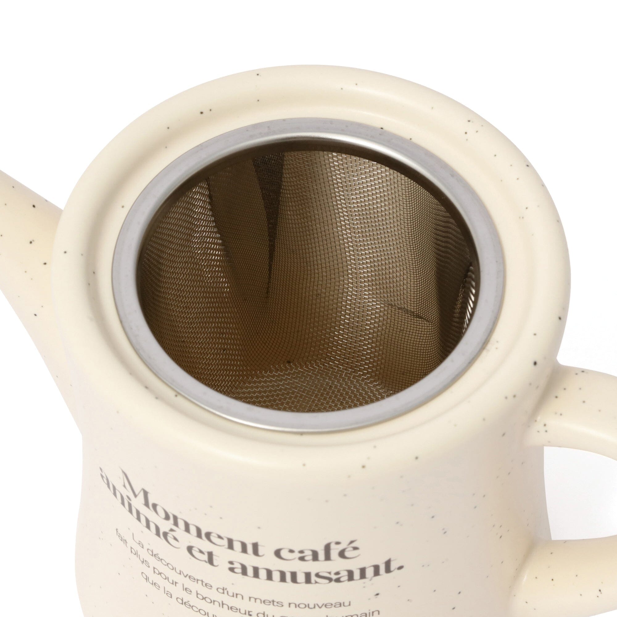 Premium Le Cafe Teapot in Elegant Ivory - Perfect for Afternoon Tea, Coffee Brewing & Home Decor