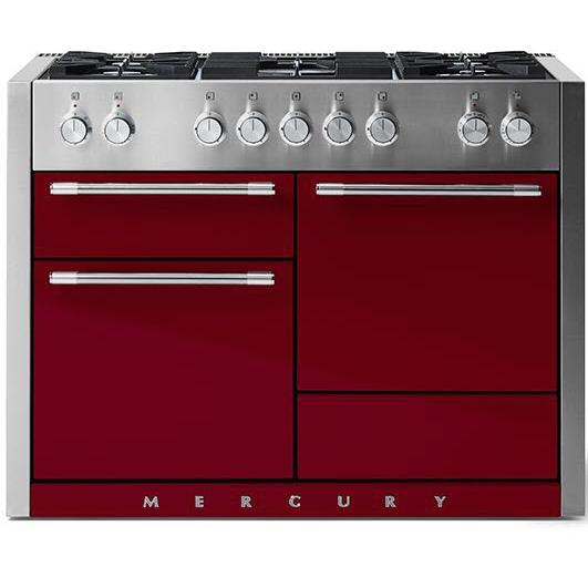 AGA 48-Inch Mercury Dual Fuel Range with True European Convection - Professional Gas & Electric Range for Home Chefs - Perfect for Gourmet Cooking, Baking & Entertaining (AMC48DF CNB)