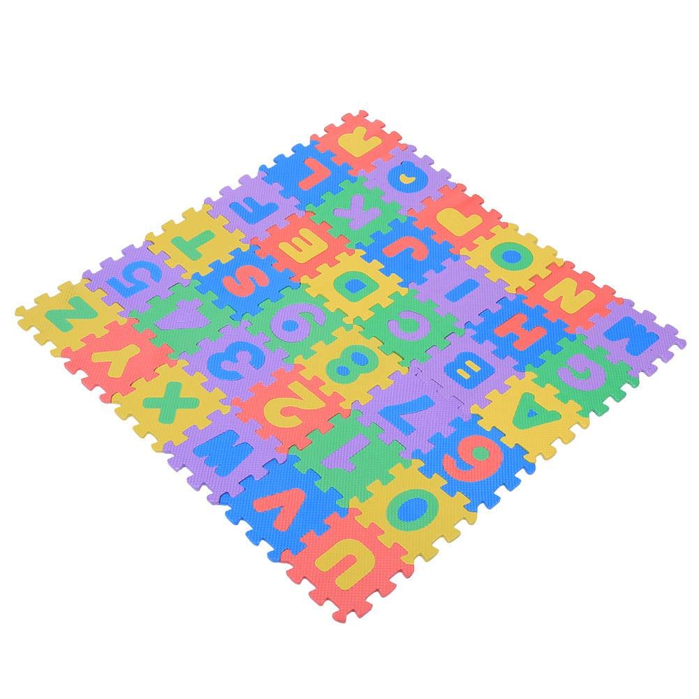 Soft Lightweight Safe Foam Play Carpet - Durable EVA Foam Kids Play Mat for Crawling & Learning | Numbers & Letters Educational Floor Mat for Toddlers, Nursery & Playroom