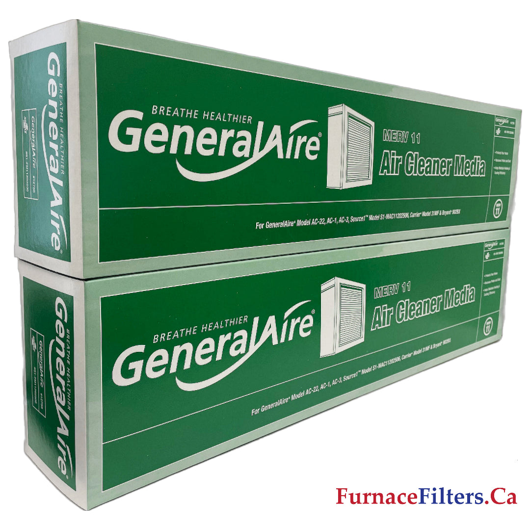 Carrier 88NA2506MB01 Genuine Expandable 12758 Furnace Air Filter - MERV 11 Rated (Pack of 2) - Perfect for Home HVAC Systems & Air Purification