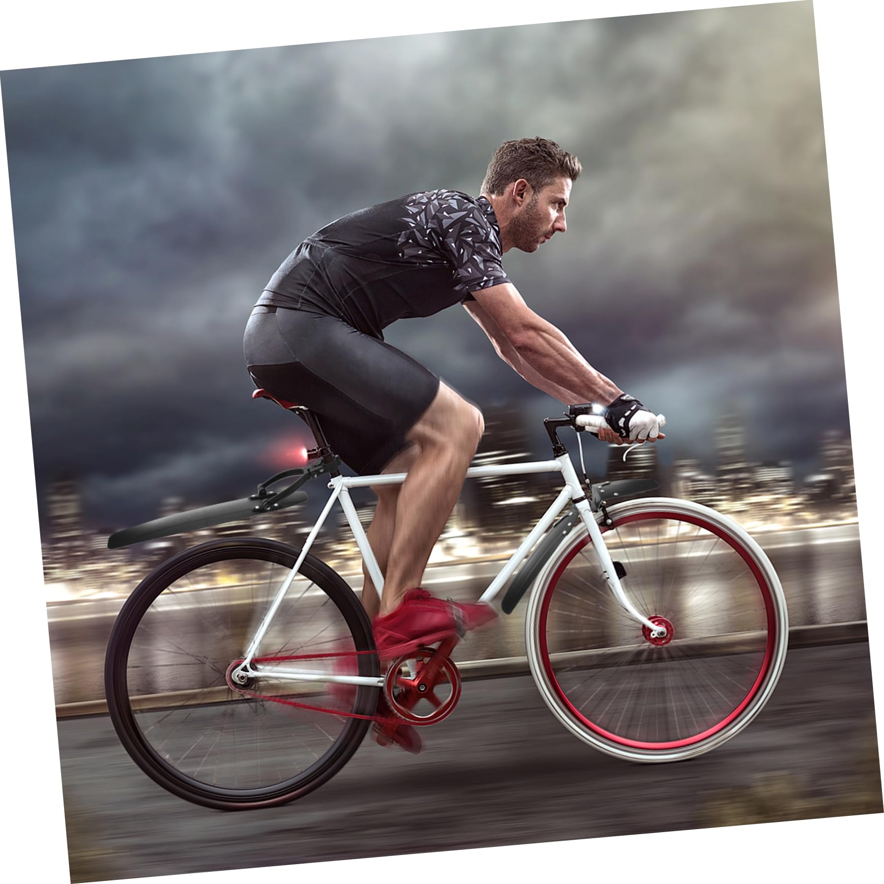 BESPORTBLE Bike Mud Guard Set - Plastic Front & Rear Mudguard for Bicycles, Dirt Protection Accessories - Perfect for Mountain Biking, Commuting & Rainy Day Rides