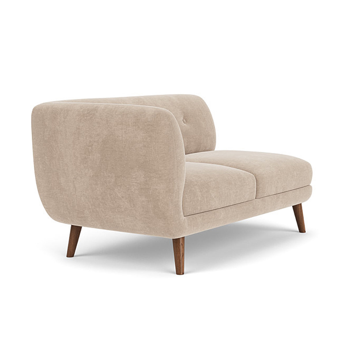 Alfred Fabric Left 2 Seater Modular Sofa - Modern L-Shaped Sectional Couch for Living Room, Lounge & Small Spaces - Comfortable & Stylish Home Furniture