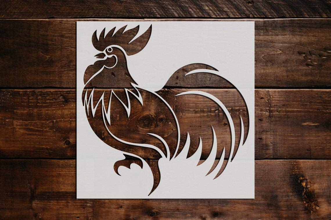 Rooster Stencil DIY Reusable Craft and Painting Wall Stencils - 42