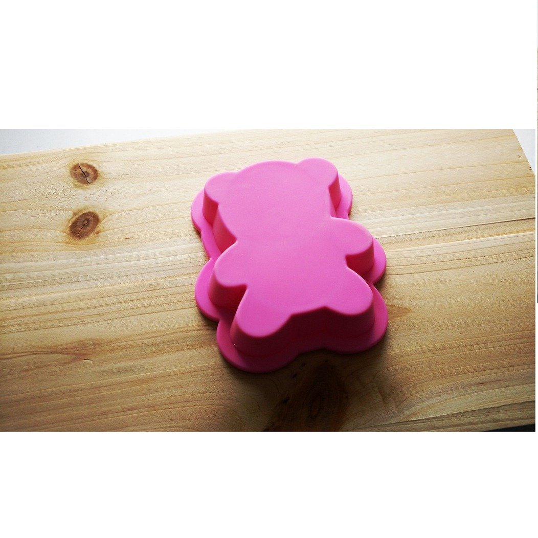 Allforhome Cute Bear Silicone Baking Molds - Oven Safe Ice Cream, Cake, Candy & Chocolate Molds for DIY Desserts, Handmade Soap Making - Perfect for Birthday Parties, Home Baking & Gift Making