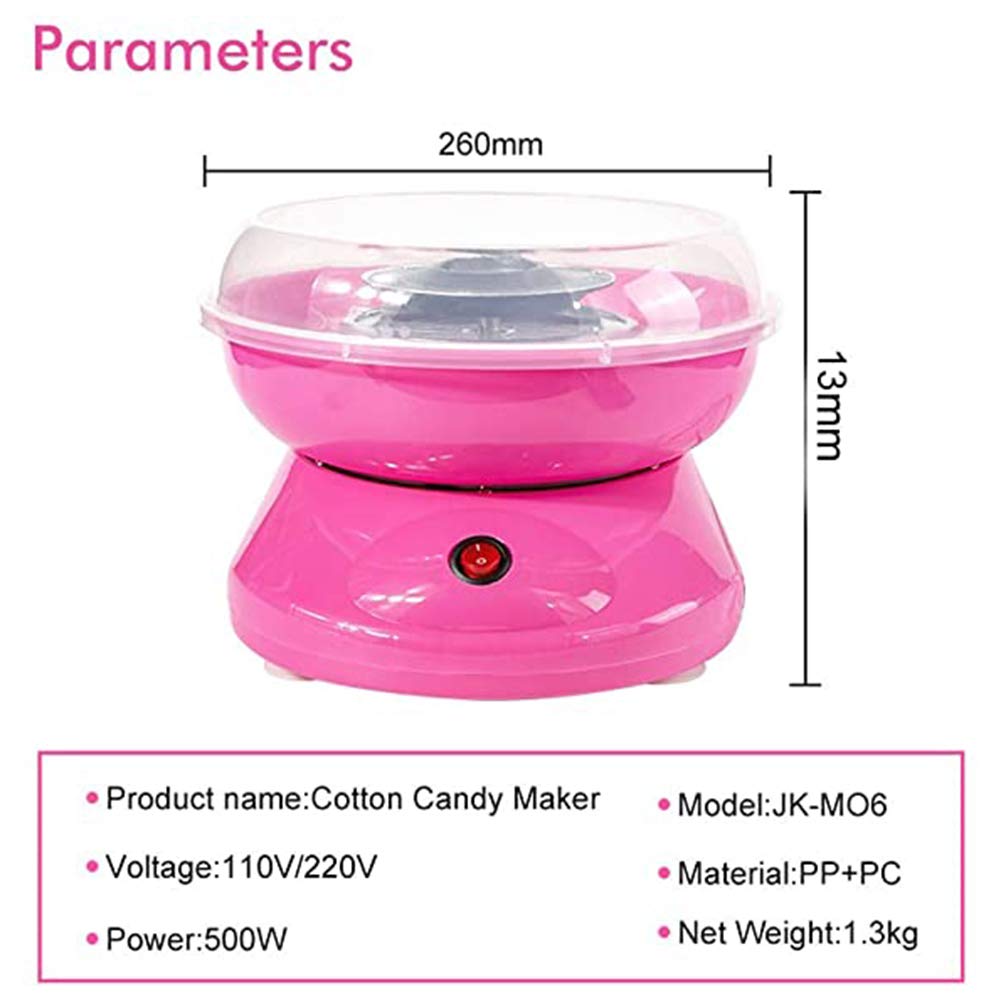 Mini Electric Cotton Candy Maker Machine for Home DIY, Birthday Party, Kids Treats - Pink | Perfect for Birthday Parties, Family Gatherings & Carnival Events