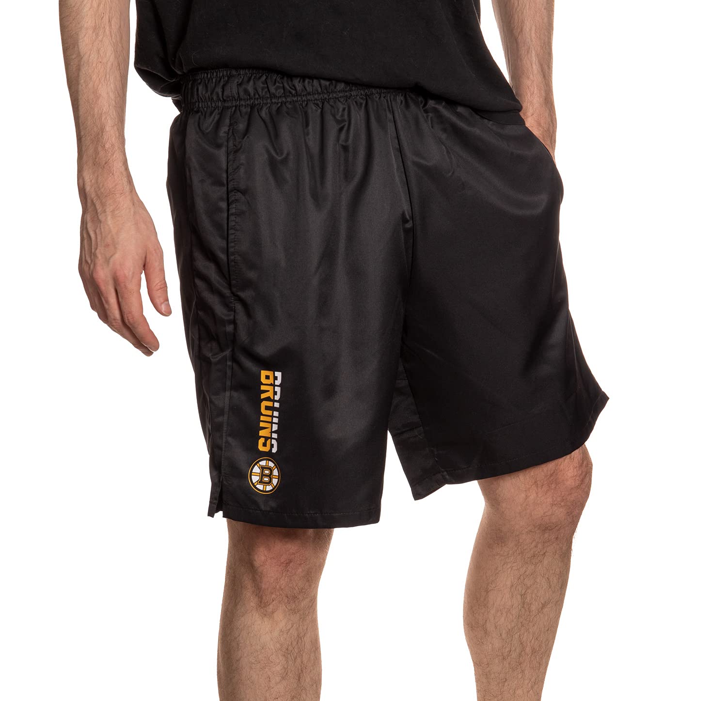 Men's Quick Dry Athletic Shorts with Pockets - Lightweight Breathable Workout Shorts for Running, Gym & Outdoor Sports | NHL Team Logo Design