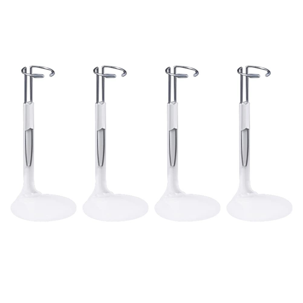 4PCS 1/6 Scale C-Shape Adjustable Metal Doll Stands - Display Stand for 28cm Fashion Dolls & Action Figures - Perfect for Collectors, Photography, and Home Decoration