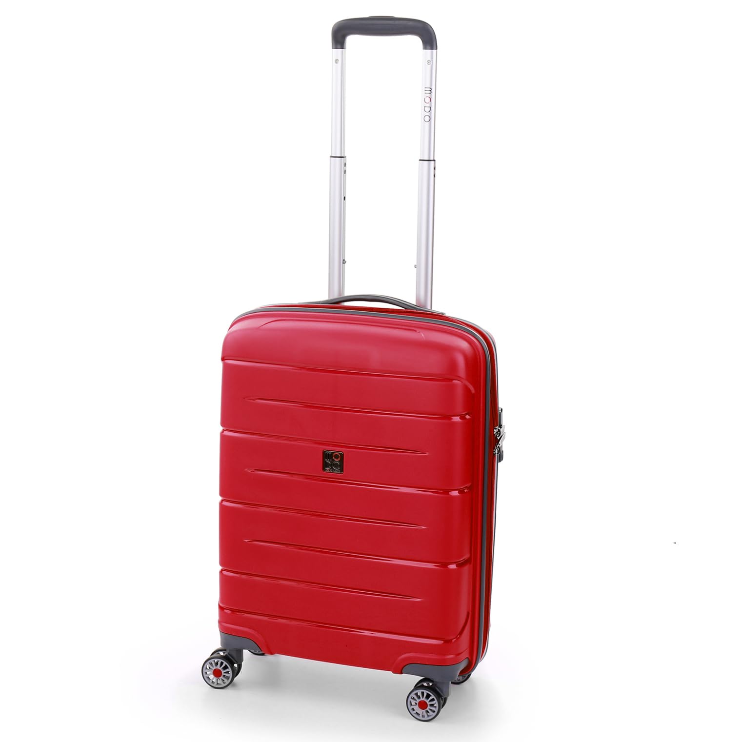 Roncato MODO 55x40x20cm Carry-On Luggage for Men & Women - Dark Red Suitcase for Air Travel, Business Trips & Weekend Getaways