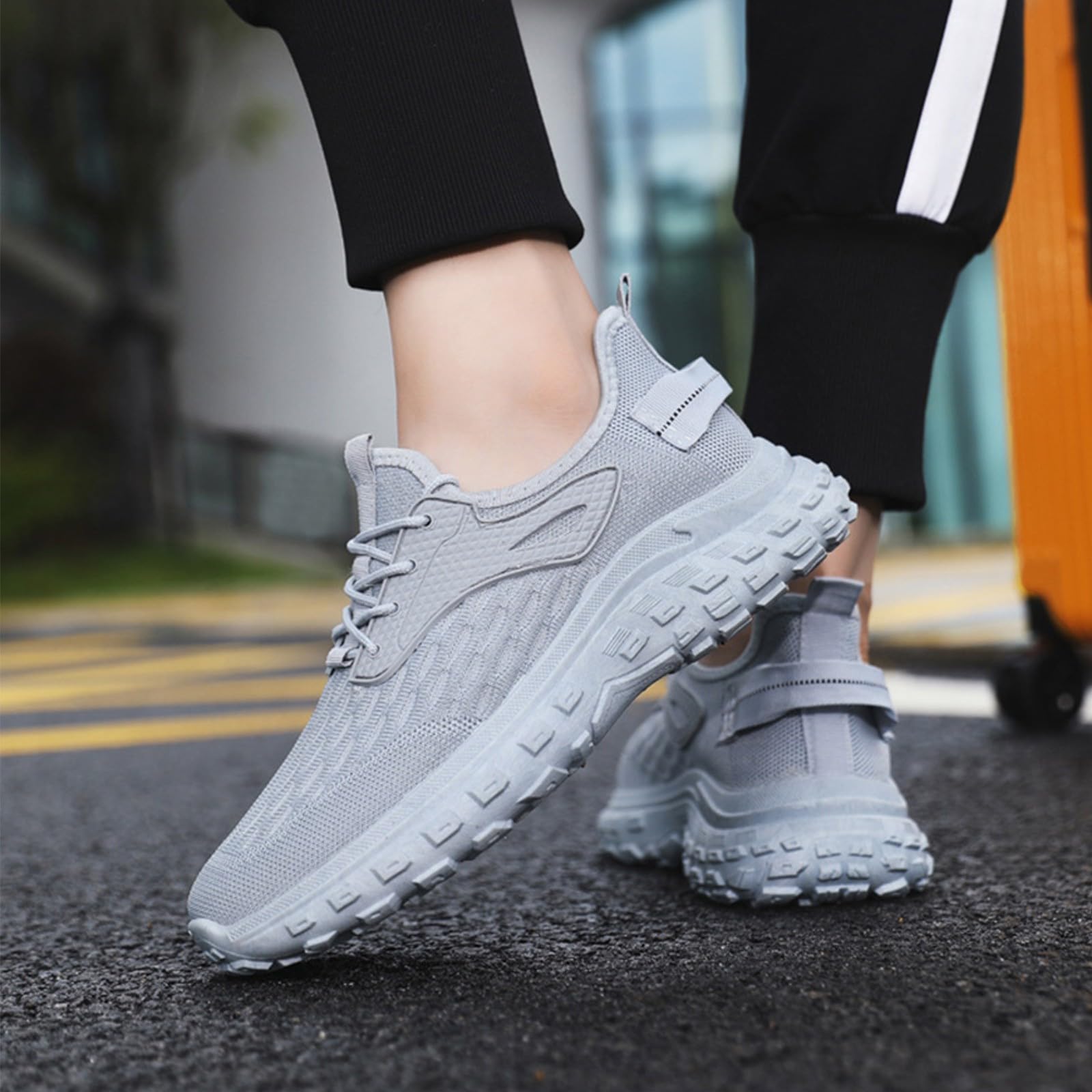 Men's Lightweight Breathable Running Shoes - Non-Slip Hiking & Training Sneakers with Mesh Upper for Jogging, Trekking & Tennis | Perfect for Gym Workouts & Outdoor Activities