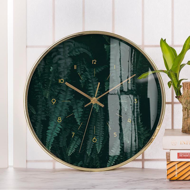 BENITO Nature Series Pop Art Wall Clock - Modern Home Decor for Living Room, Bedroom & Office - Unique Silent Non-Ticking Battery Operated Clock
