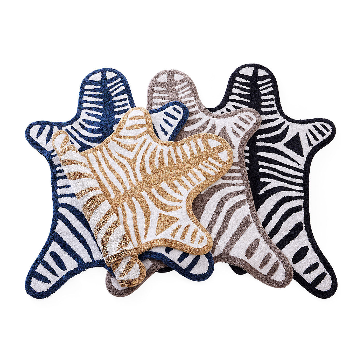 Reversible Zebra Print Bath Mat - Soft Non-Slip Shower Rug for Bathroom Floor - Perfect for Modern Home Decor & Spa Style Bathrooms