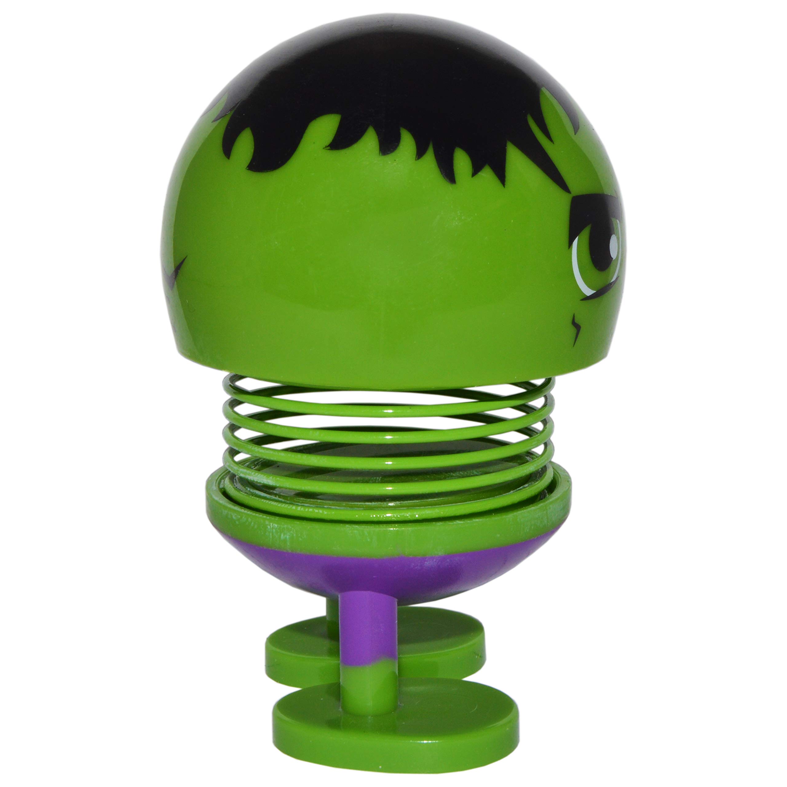SciencePurchase Green Monster Emoji Bobblehead Car Dashboard Decor - Fun Novelty Toy for Vehicle Interior, Office Desk & Party Favors | Cute Dashboard Ornament Gift for Friends & Car Enthusiasts