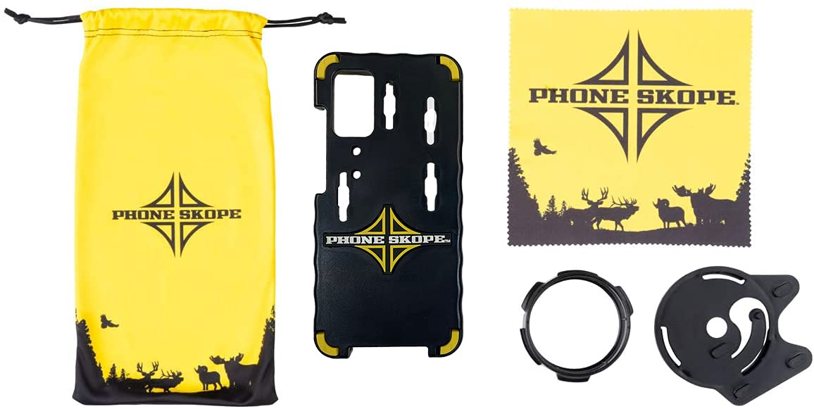 Phone Skope Digiscoping Kit for iPhone & Samsung - Phone Case, Adapter, Lens Cloth - Perfect for Bird Watching & Wildlife Photography
