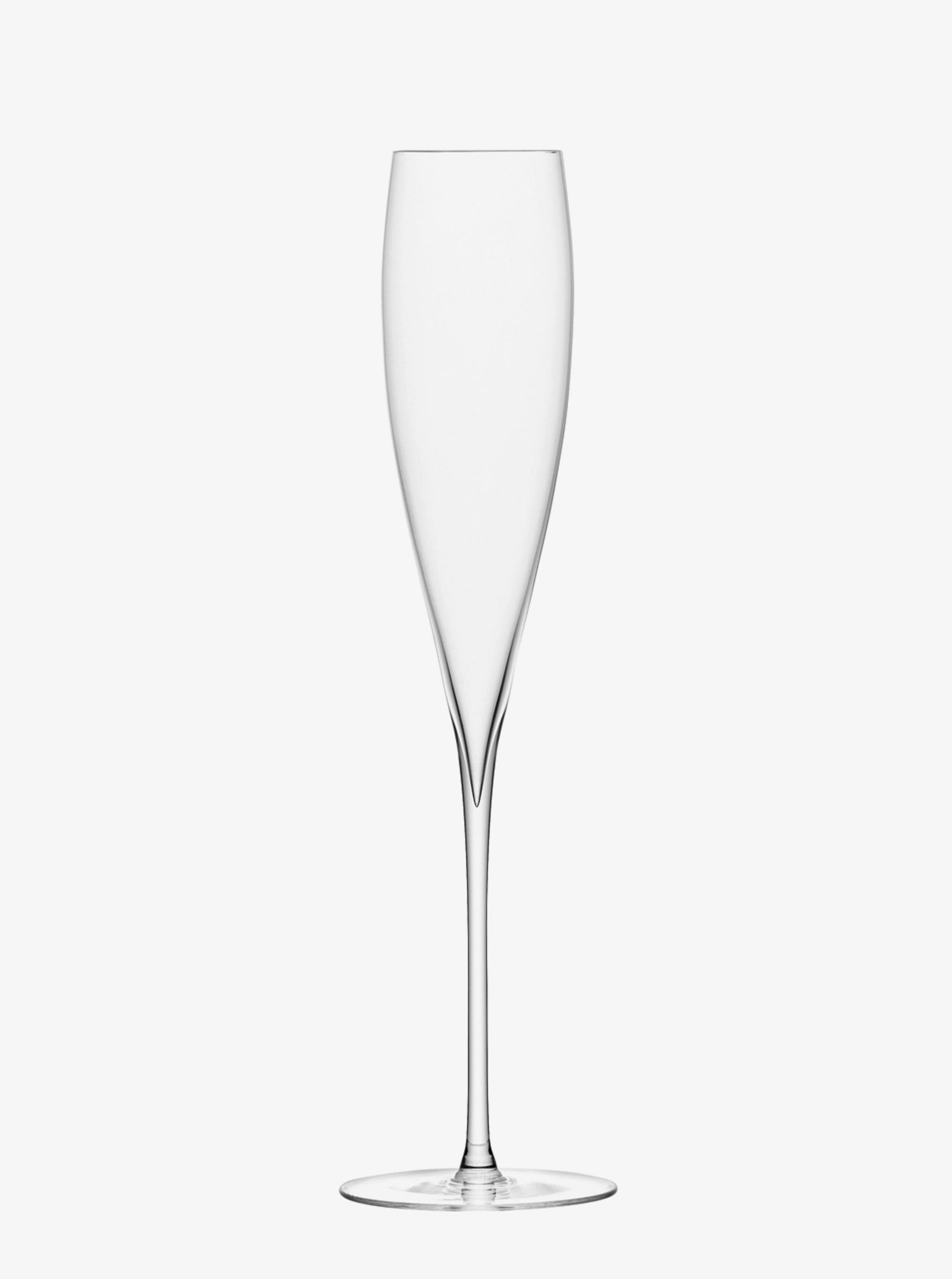 Premium Savoy Champagne Flutes Set of 2 - Elegant Crystal Glassware for Wedding Toasts, Anniversary Celebrations & Romantic Dinners - Dishwasher Safe Stemware