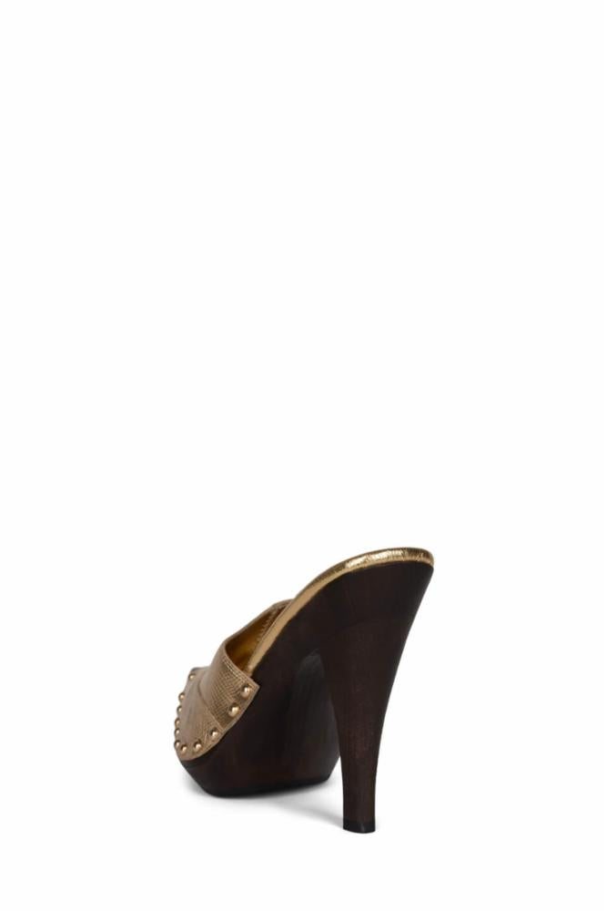 Jeffrey Campbell Women's Jayde Gold M Platform Sandals - Fashionable High Heel Shoes for Women, Perfect for Parties, Weddings & Night Out
