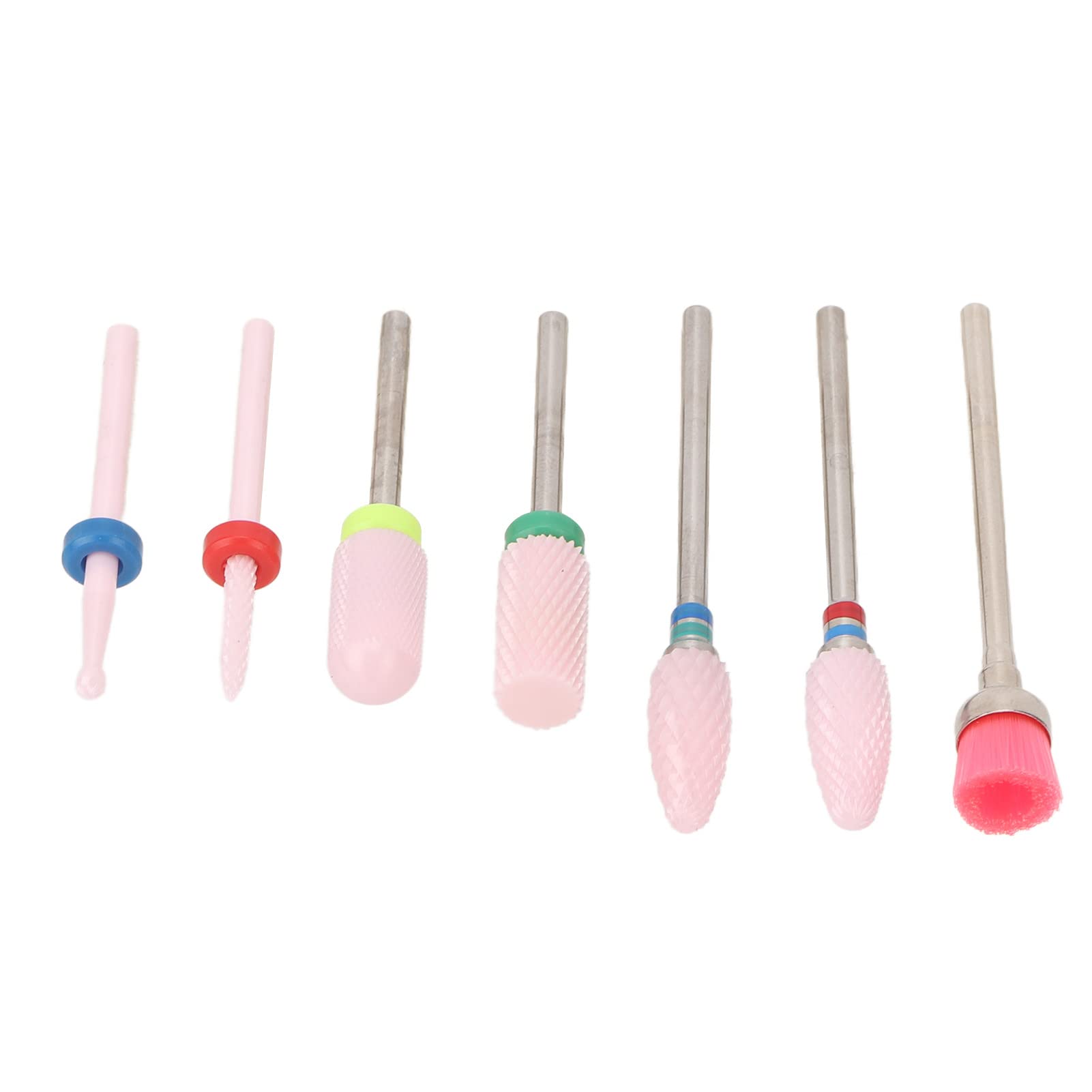 7-Piece Electric Nail Drill Kit - Professional Manicure & Pedicure Bits Set for Home Salon Use | Portable Nail Art Tools for DIY Gel Polish Removal & Nail Care | Perfect for Beginners & Professionals