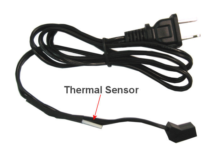 45° Plug AC Power Fan Cord with Preset Thermal Switch - Perfect for Home Cooling, Electronics & Appliance Safety Protection