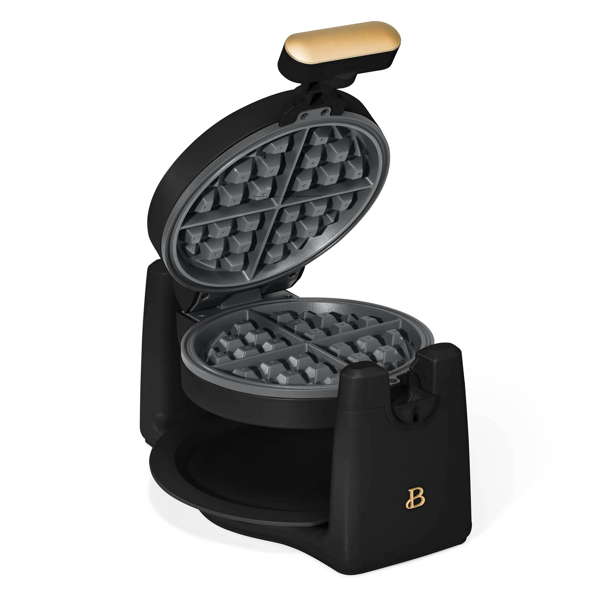 Premium 19427 Rotating Belgian Waffle Maker - Non-Stick Coating, Adjustable Temperature, Perfect for Breakfast & Brunch - Ideal for Home, Cafe, and Restaurant Use