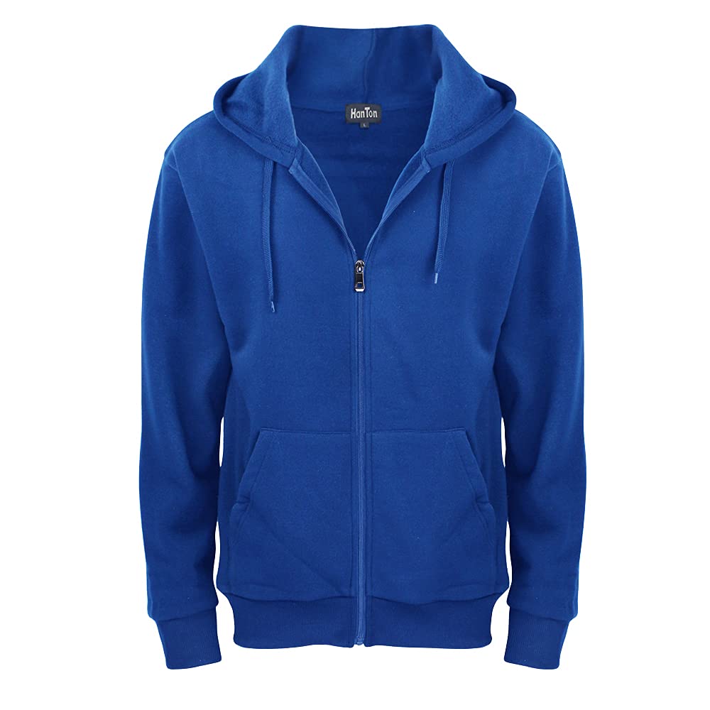 Men's Lightweight Fleece Hoodies with Full Zip - Spring Long Sleeve Active Jackets for Sports & Outdoor Activities | Perfect for Running, Hiking & Casual Wear