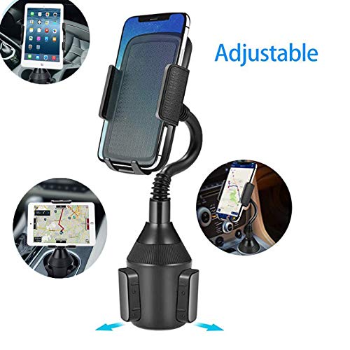 Universal Car Cup Holder Phone Mount - Adjustable Gooseneck Cradle for Smartphones - Perfect for Driving & Navigation