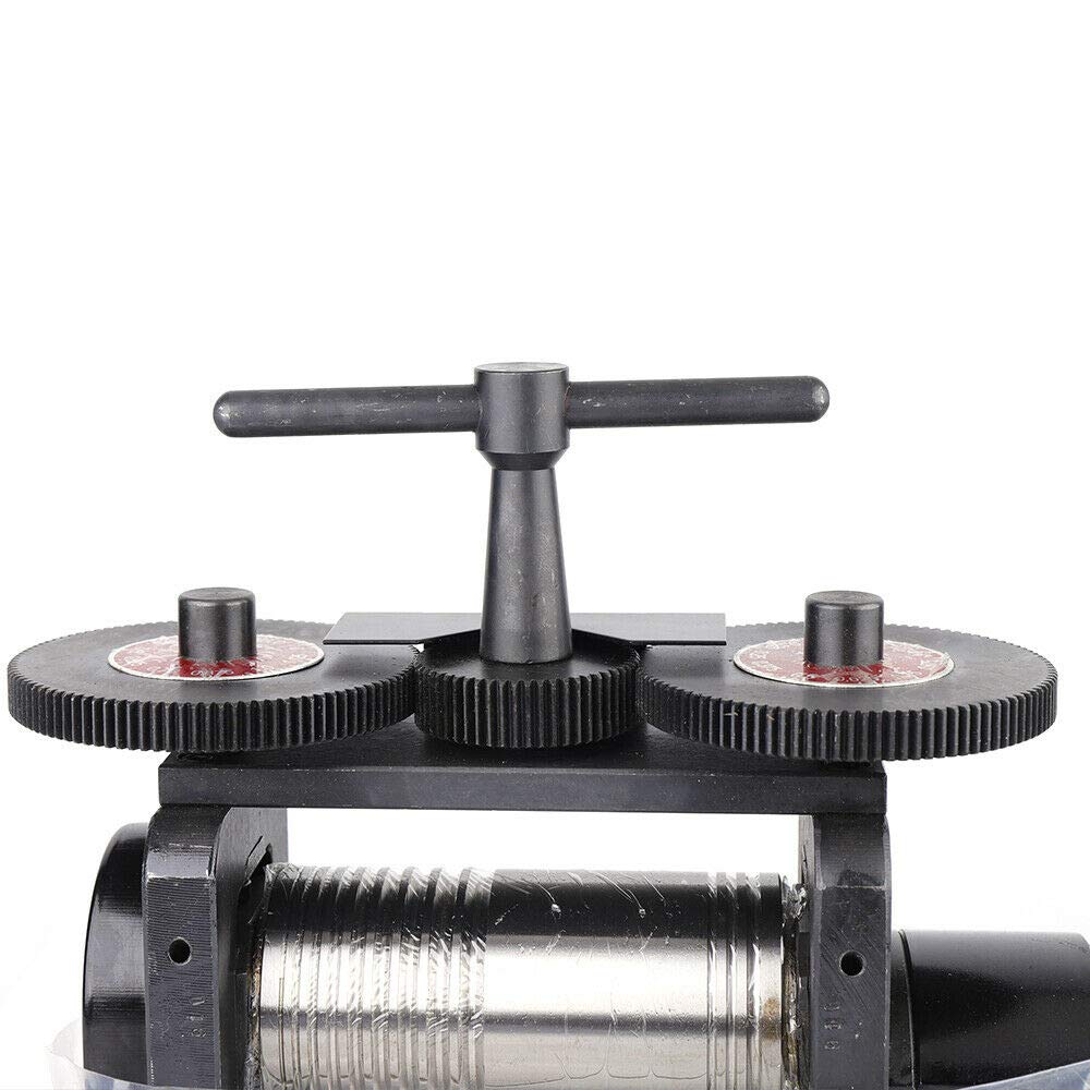 Bathrena 130mm Manual Jewelry Rolling Mill Machine - Wide Metal Sheet Marking & DIY Jewelry Making Tool for Goldsmiths, Crafters & Jewelry Designers | Perfect for Metal Forming, Wire Flattening & Texture Creation