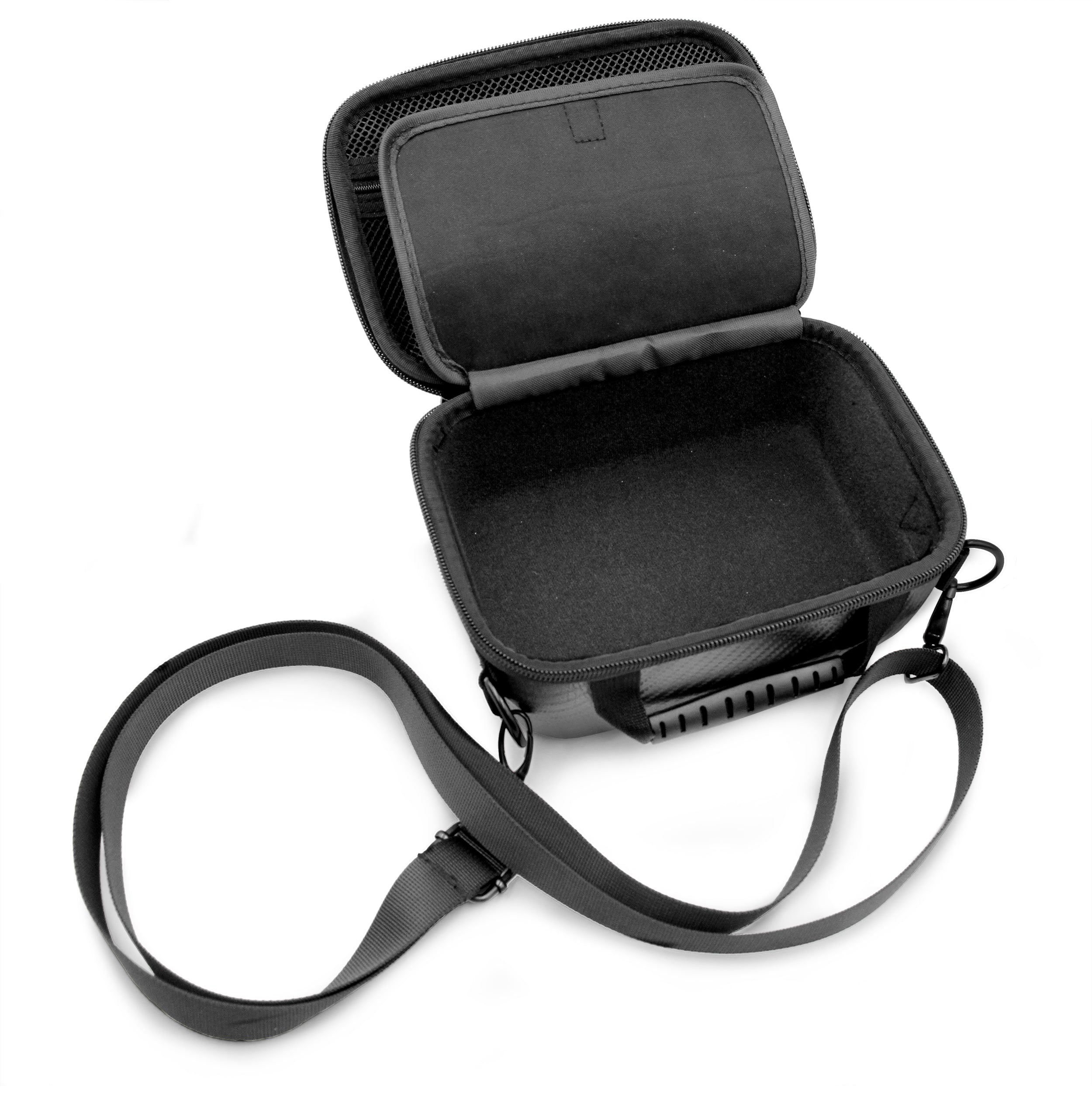 CASEMATIX 8 Hard Shell EVA Travel Case with Shoulder Strap & Padded Divider - Fits 7