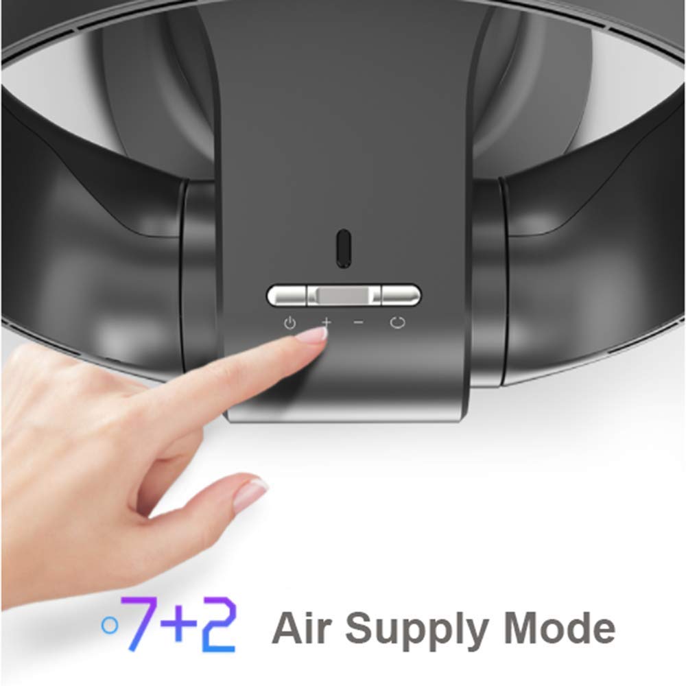 Bladeless Wall Fan - Ultra Quiet Desktop Fan with Remote Control, Timer & Energy Saving Mode | Perfect for Office, Bedroom & Home Air Circulation