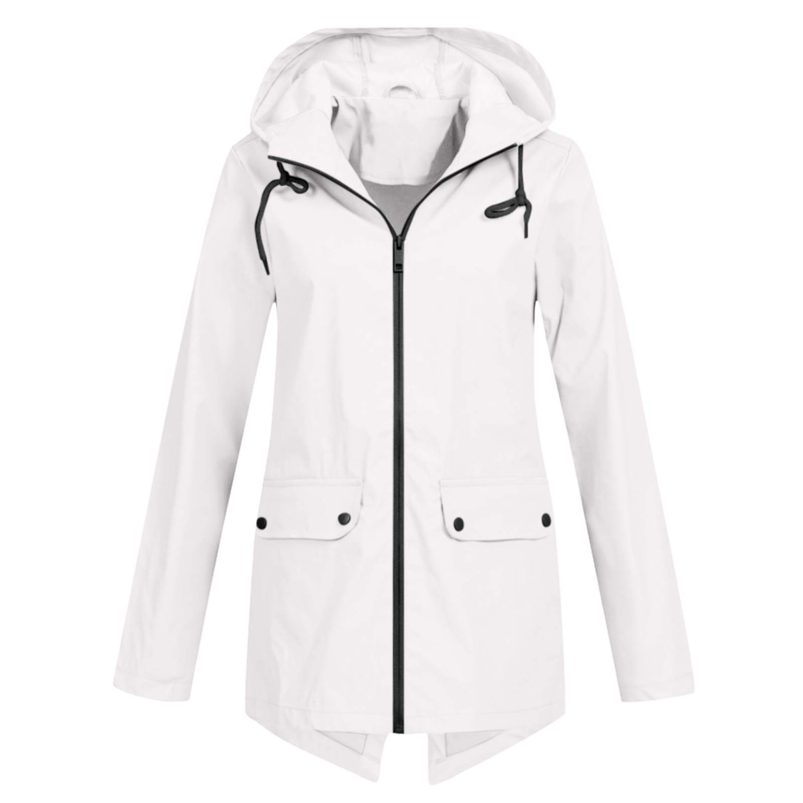 Plus Size Hooded Windproof Jacket for Women - Loose Fit Casual Outdoor Coat for Elderly Ladies | Perfect for Walking, Travel & Daily Wear