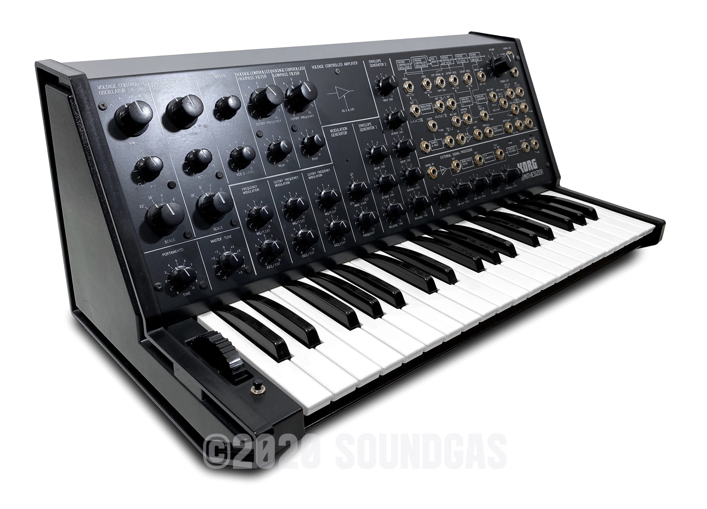 Korg MS-20 Mini Analog Synthesizer with Hard Case - Perfect for Music Production, Live Performances & Studio Recording