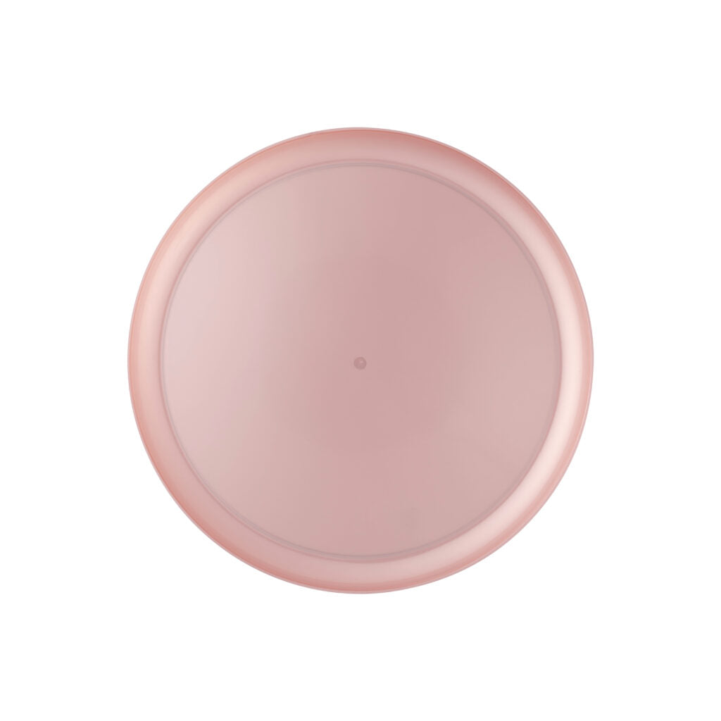 20-Pack Pink Pearl Round Plastic Dinnerware Set for 10 Guests - Elegant Disposable Plates, Bowls, Cups & Cutlery - Perfect for Weddings, Parties, Picnics & Outdoor Events