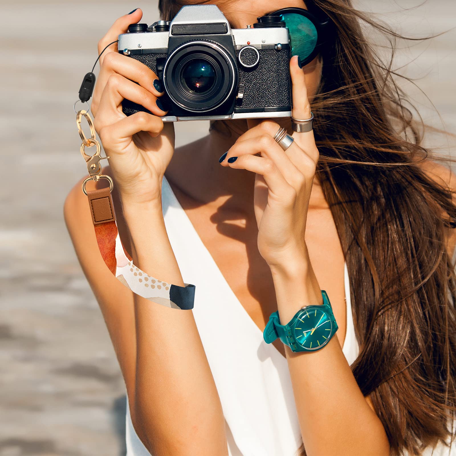 Cute Wrist Lanyard Keychain for Keys, ID & Cards - Phone & Camera Strap for Women & Men